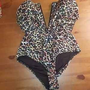 Beach Riot one piece leopard swimsuit bathingsuit